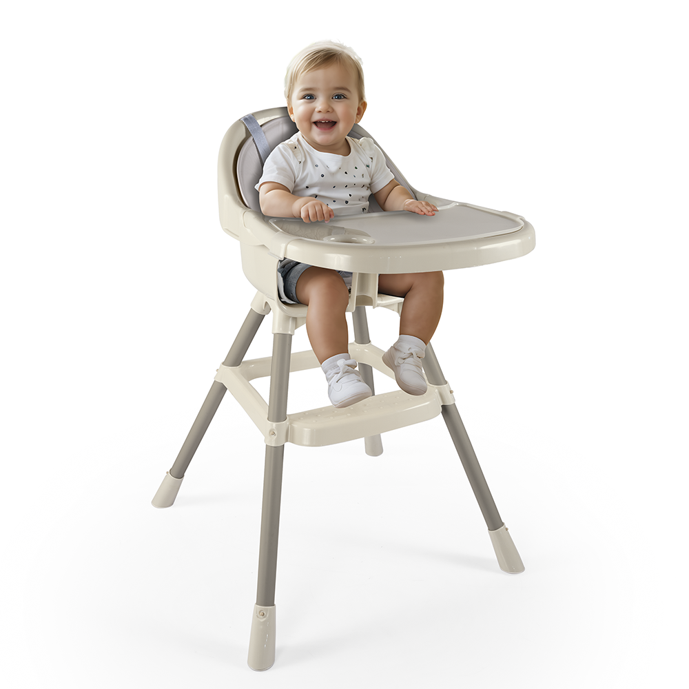 Dolu Premium Verstelbare Kinderstoel Beige Kinderstoelen Joy&Bloom