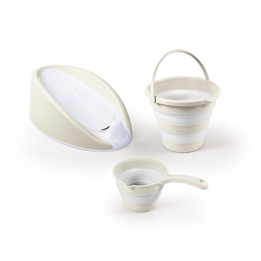 Dolu Baby Bad Set Beige Default Title Baby Baden Joy&Bloom