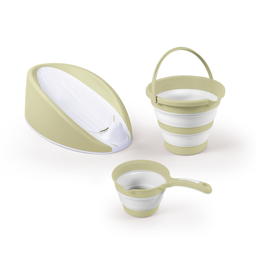 Dolu Baby Bad Set Eco Groen Default Title Baby Baden Joy&Bloom