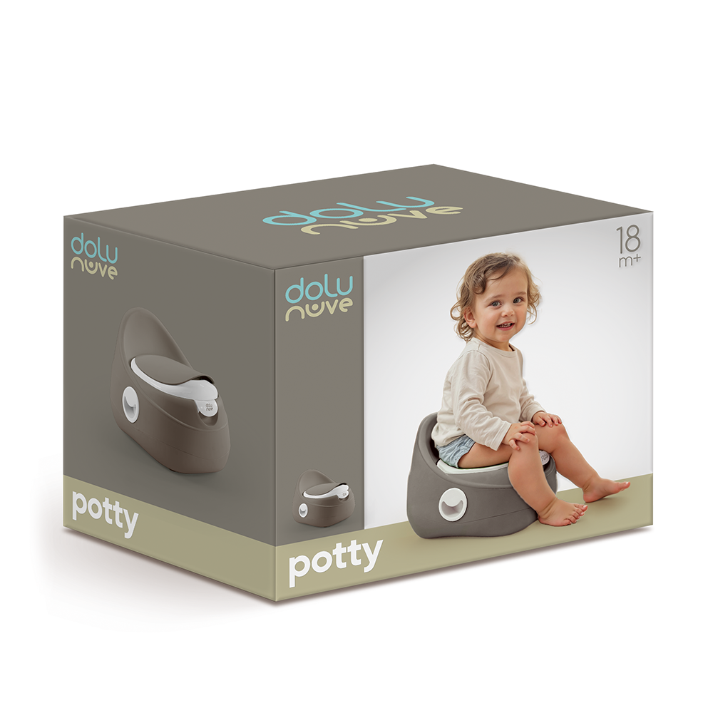 Dolu My Size Potty Steen Grijs Kindertoilet Toiletpotjes Joy&Bloom
