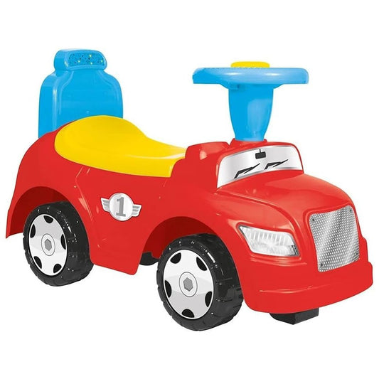 Dolu 2In1 Loopauto + Toeter Rood/Geel/Blauw Default Title Loopauto's Joy&Bloom