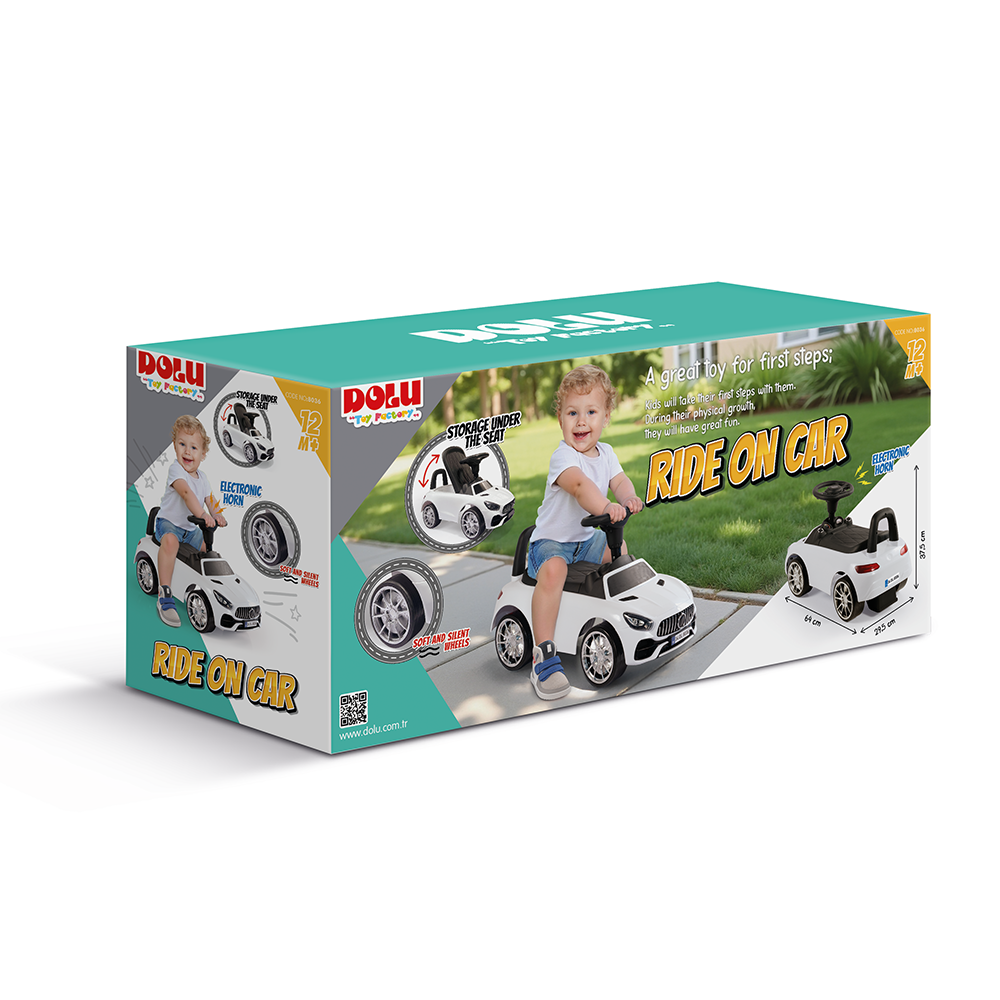 Dolu Loopauto Met Toeter Loopauto's Joy&Bloom
