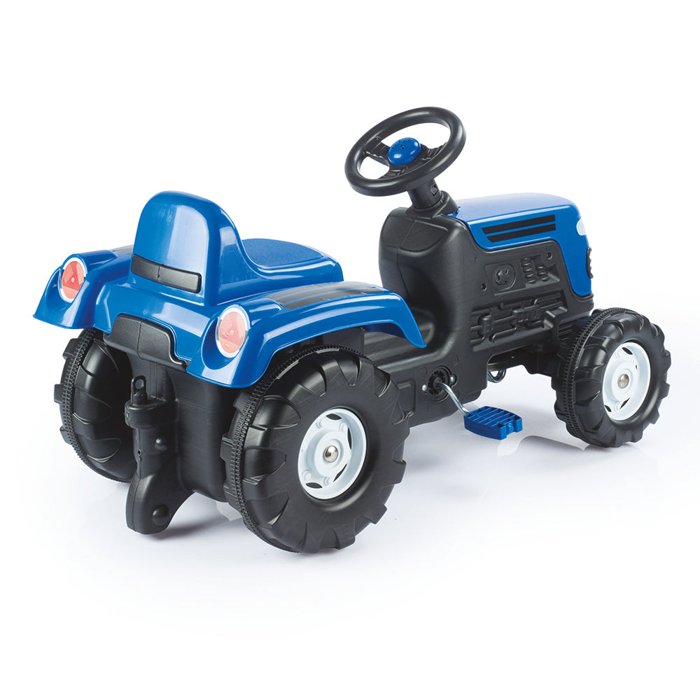 Dolu Traptractor Met Claxon Blauw/Zwart??????? Tractors Joy&Bloom