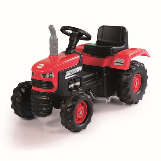 Dolu Traptractor Met Claxon Rood/Zwart Default Title Tractors Joy&Bloom