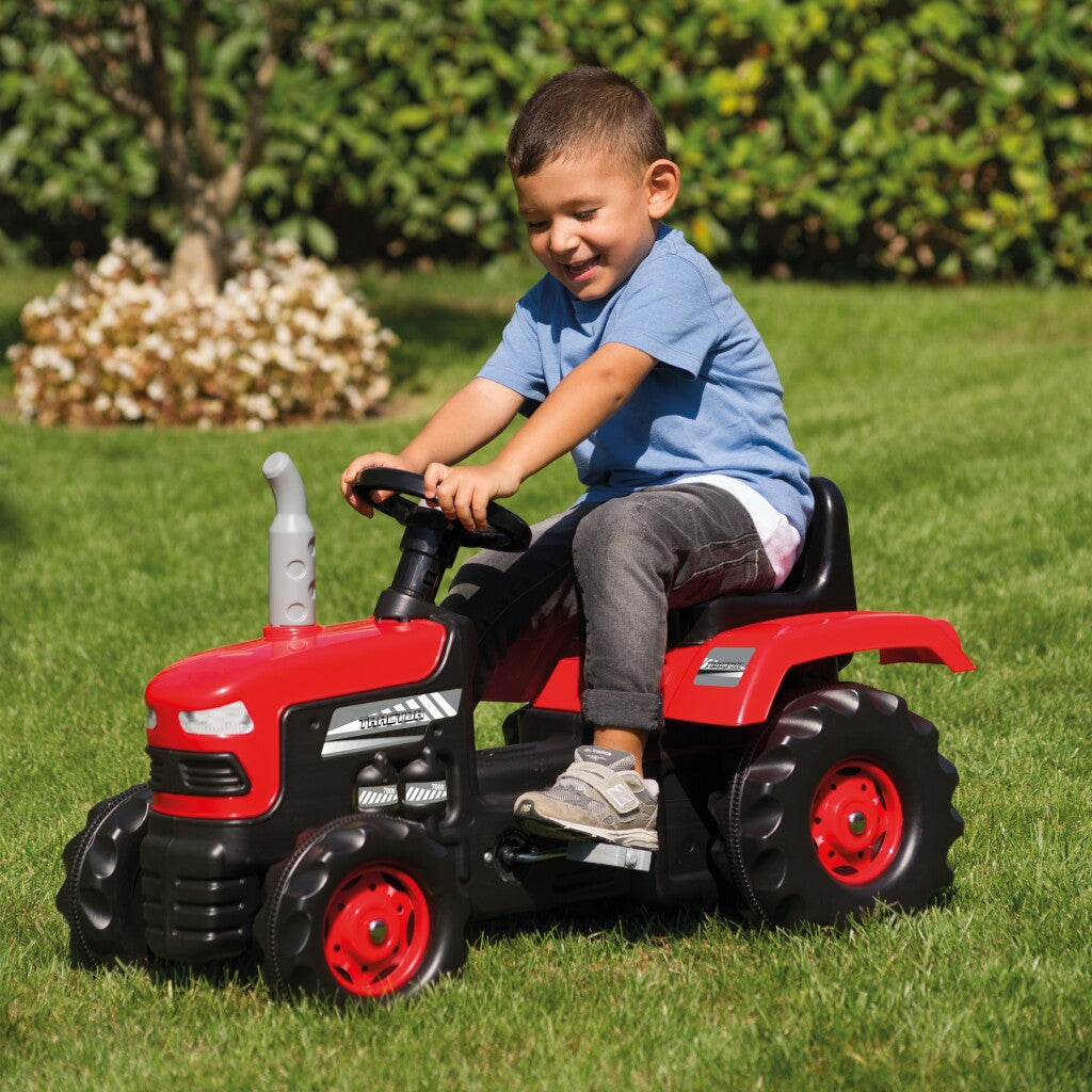 Dolu Traptractor Met Claxon Rood/Zwart Tractors Joy&Bloom