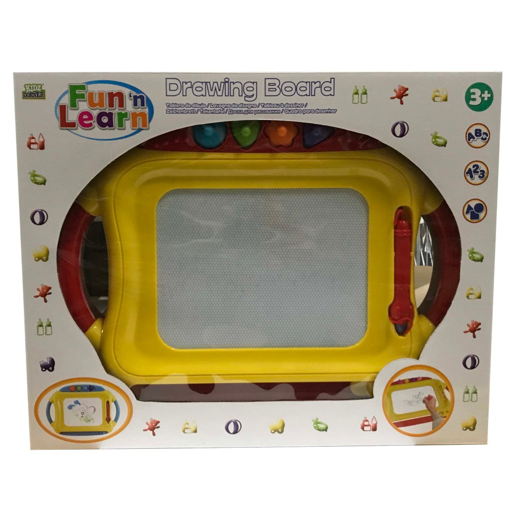 Basic Kidz Corner Fun'n Learn Tekenbord Met Pen En 4 Vormpjes Default Title Tekenborden Joy&Bloom