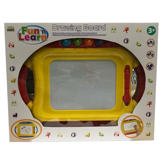 Basic Kidz Corner Fun'n Learn Tekenbord Met Pen En 4 Vormpjes Default Title Tekenborden Joy&Bloom