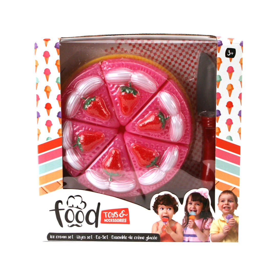 Basic Food Toys Taart Met Taartschep Default Title Huishouden & Keuken Joy&Bloom