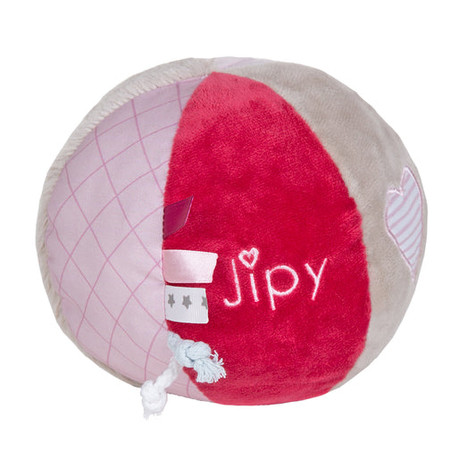 Jipy Knuffelbal + Geluid Roze Default Title Pluche Speelgoed Joy&Bloom