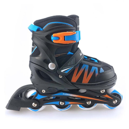 Alert Inline Skates Maat 39-42 Blauw/Oranje/Zwart Default Title Skates/Rolschaatsen Joy&Bloom