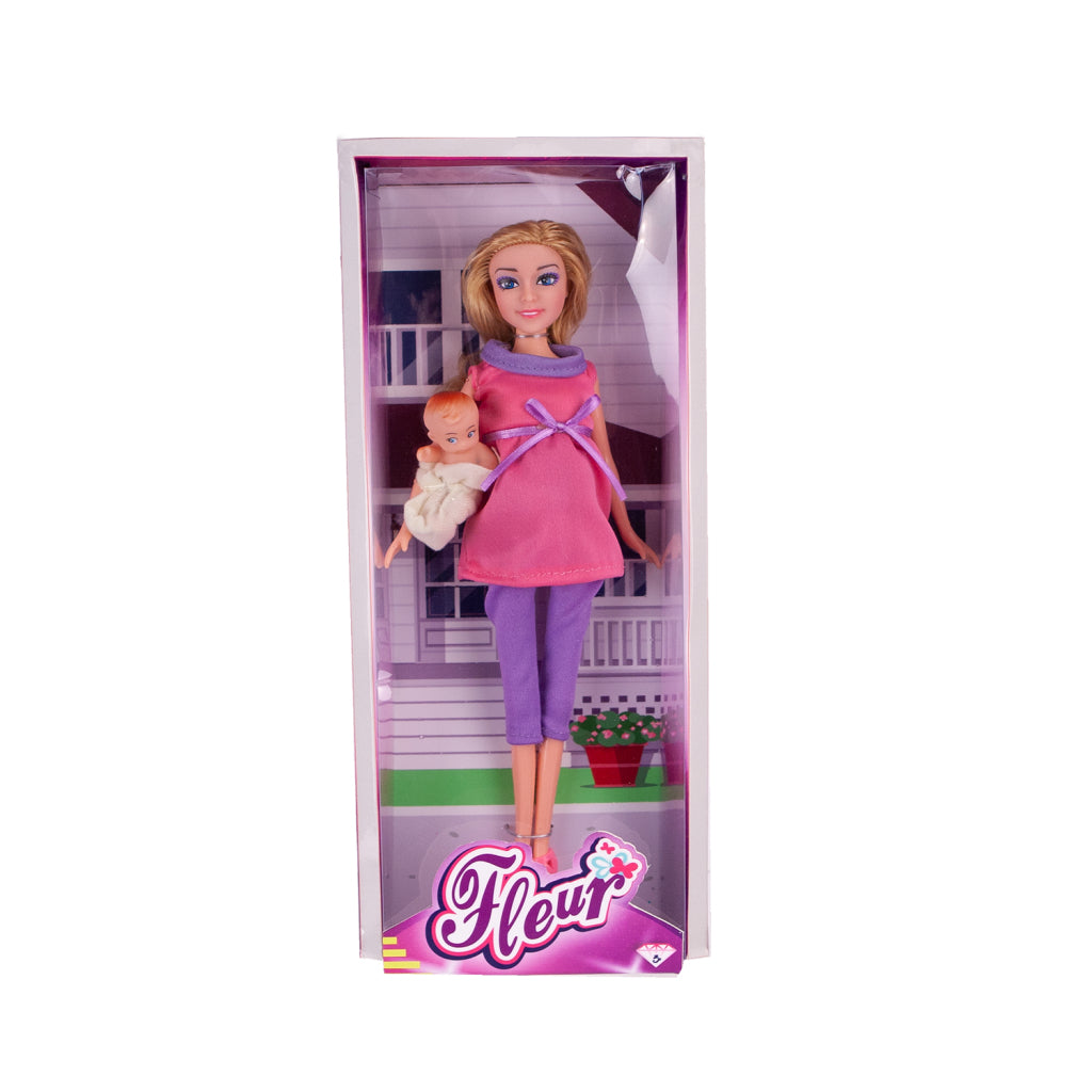 Fleur Pop Zwanger Met Baby Default Title Tienerpoppen Joy&Bloom