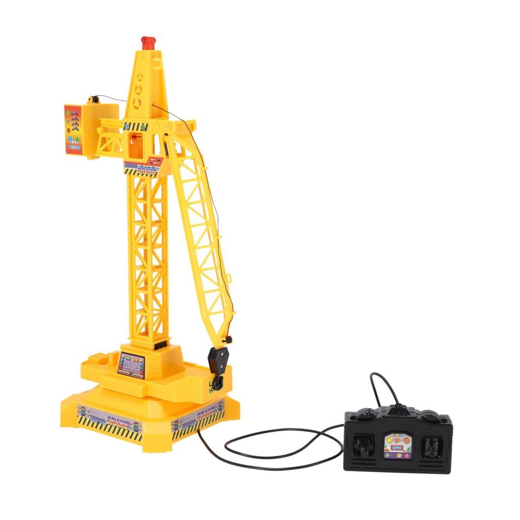 Overige Merken Kraan Met Kabelbesturing + Beweegbare Trolley + Licht Bouwvoertuigen Joy&Bloom
