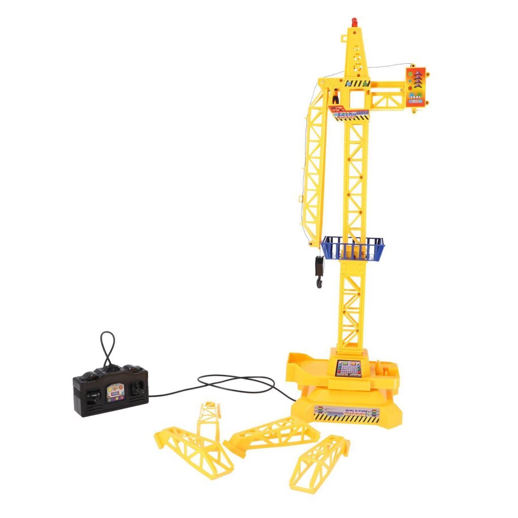 Overige Merken Kraan Met Kabelbesturing + Beweegbare Trolley + Licht Bouwvoertuigen Joy&Bloom