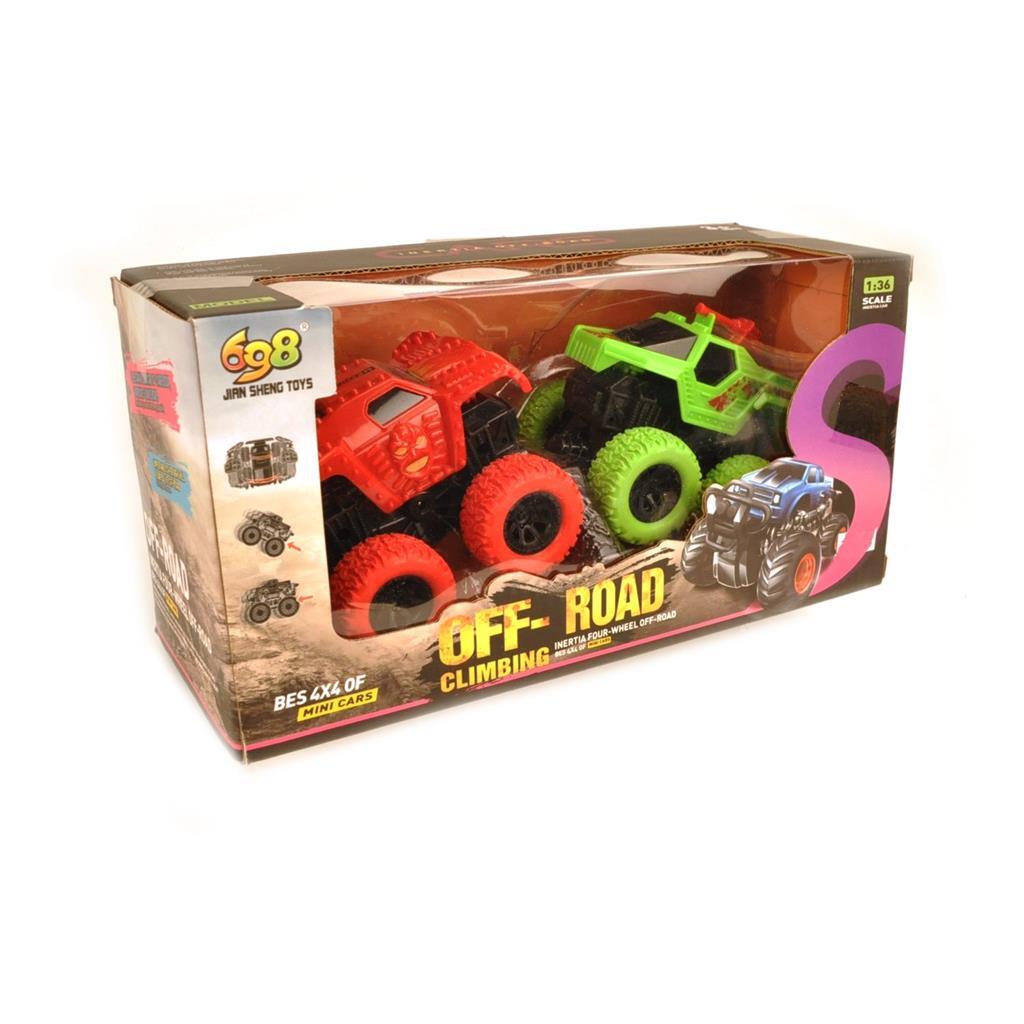 Overige Merken Off-Road 4X4 Auto 2 Stuks Monstertrucks Joy&Bloom