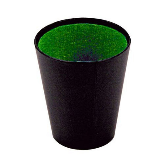 Basic Dobbelbeker 9 Cm Zwart/Groen Default Title Dobbelspellen Joy&Bloom