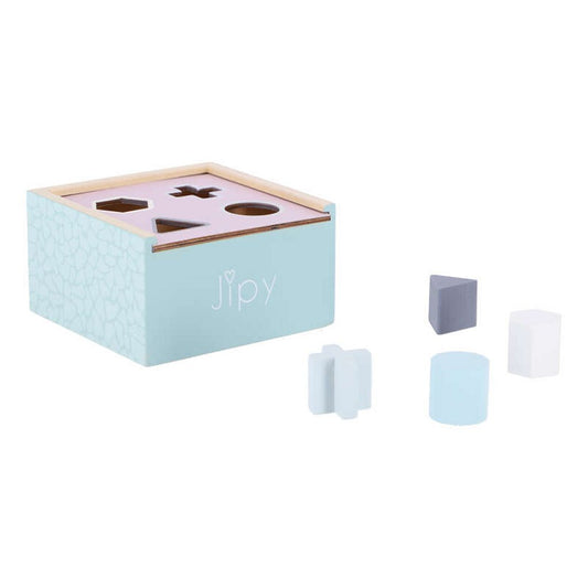 Jipy Houten Vormenstoof Paars-Blauw Default Title Sorteren & Stapelen Joy&Bloom