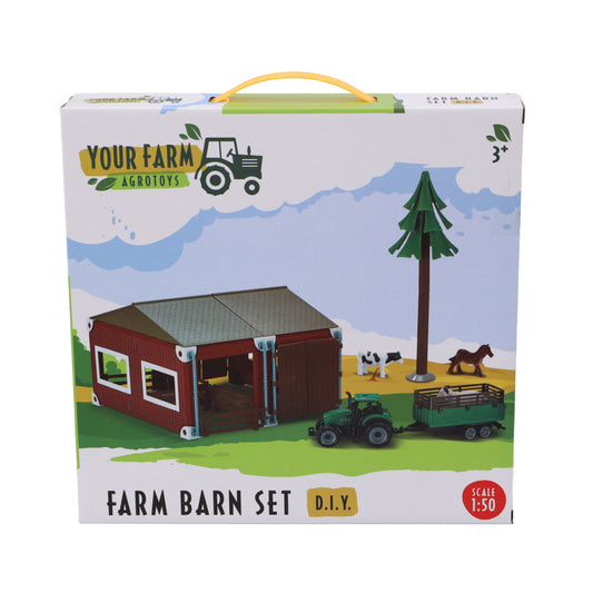 Agrotoys Boerderij Met Tractor En Dieren Schaal 1:50 Default Title Hobby + Knutselen Joy&Bloom