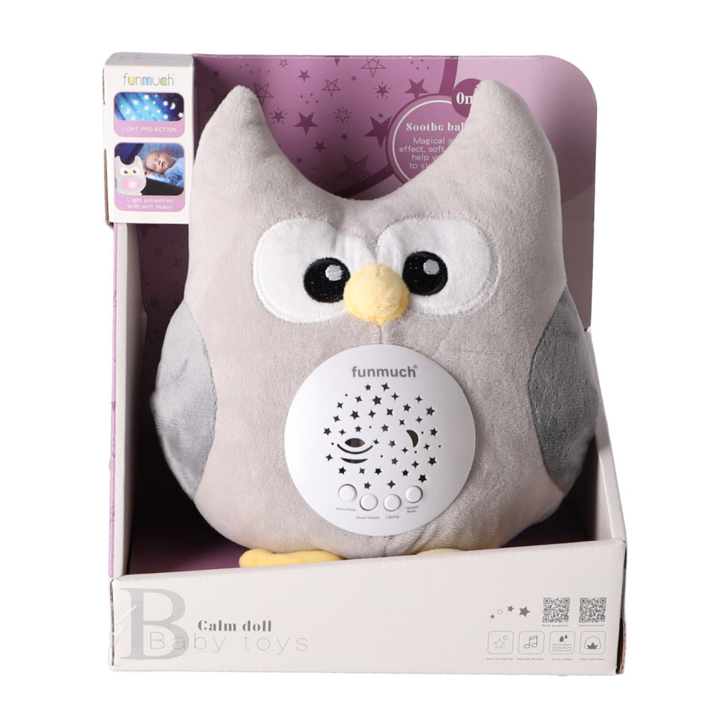 Overige Merken Knuffelprojector Uil + Licht En Geluid Default Title Interactieve Knuffels Joy&Bloom