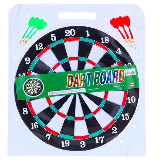 Overige Merken Dartboard Tweezijdig + 6 Pijlen 37 Cm Default Title Dart Joy&Bloom