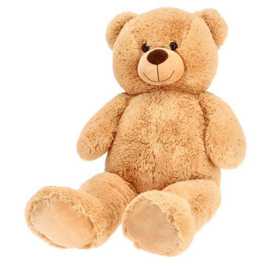 Pluchiez Knuffel Beer Zittend 100 Cm Lichtbruin Default Title Knuffels Joy&Bloom