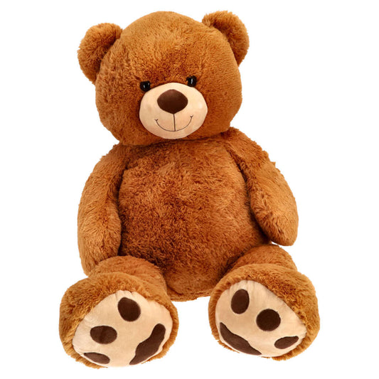 Pluchiez Knuffel Beer Zittend 120 Cm Bruin Default Title Knuffels Joy&Bloom