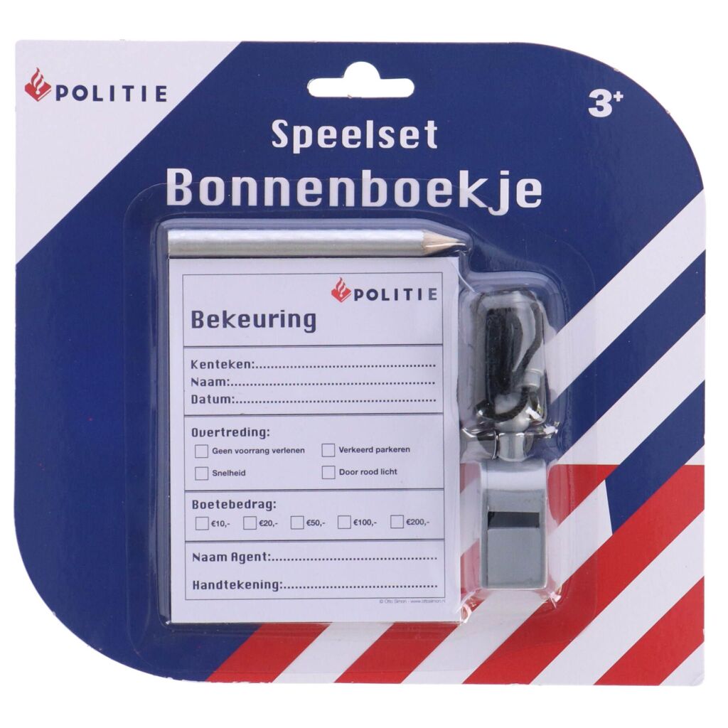Overige Merken Politie Bonnenboekje Default Title Politie Speelgoed Joy&Bloom
