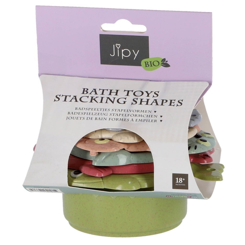 Jipy Bioplastic Stapelvormen Badspeeltjes Default Title Sorteren & Stapelen Joy&Bloom