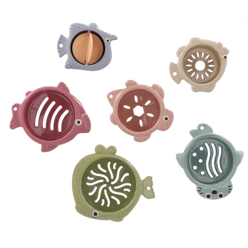 Jipy Bioplastic Stapelvormen Badspeeltjes Sorteren & Stapelen Joy&Bloom