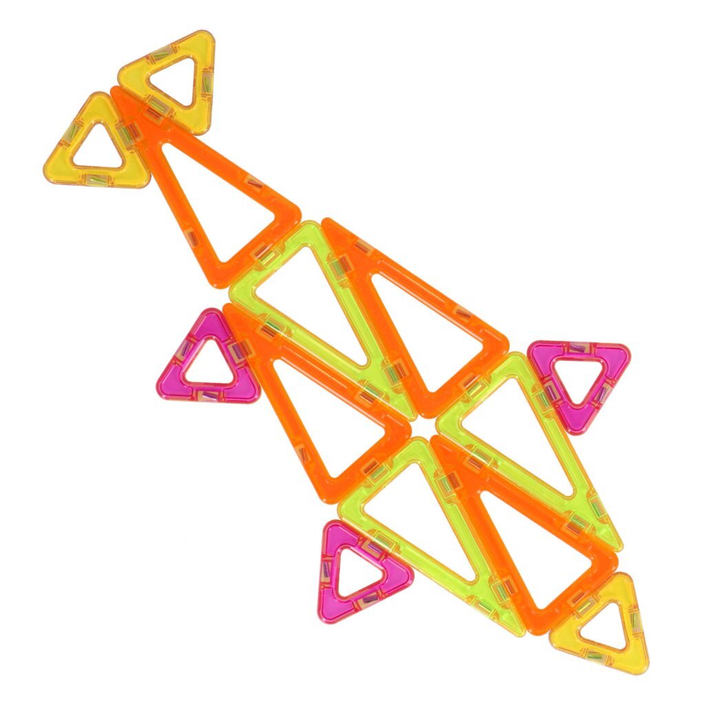 Overige Merken Magnetische Tegels Diverse Vormen 77-Delig Bouwen/Bouwpakket Joy&Bloom