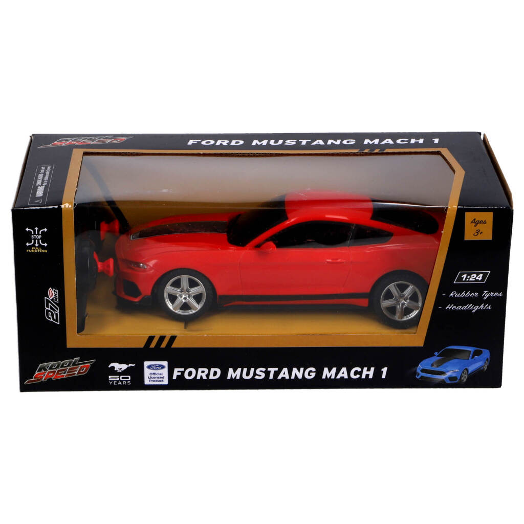 Kool Speed Rc Ford Mustang Mach 1 1:24 + Licht Rood Default Title Radiografisch Bestuurbaar Joy&Bloom