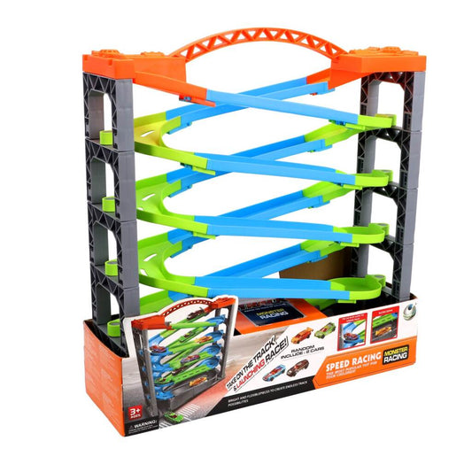 Overige Merken Racebaan Deluxe 5 Lagen + 2 Racewagens Default Title Racebanen Joy&Bloom