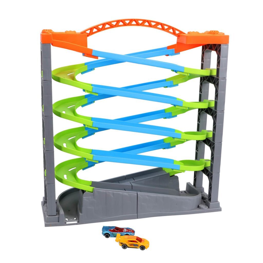 Overige Merken Racebaan Deluxe 5 Lagen + 2 Racewagens Racebanen Joy&Bloom