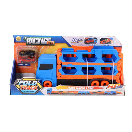 Overige Merken Pop-Up Auto Transporter + 2 Die-Cast Voertuigen Default Title Transporter Joy&Bloom