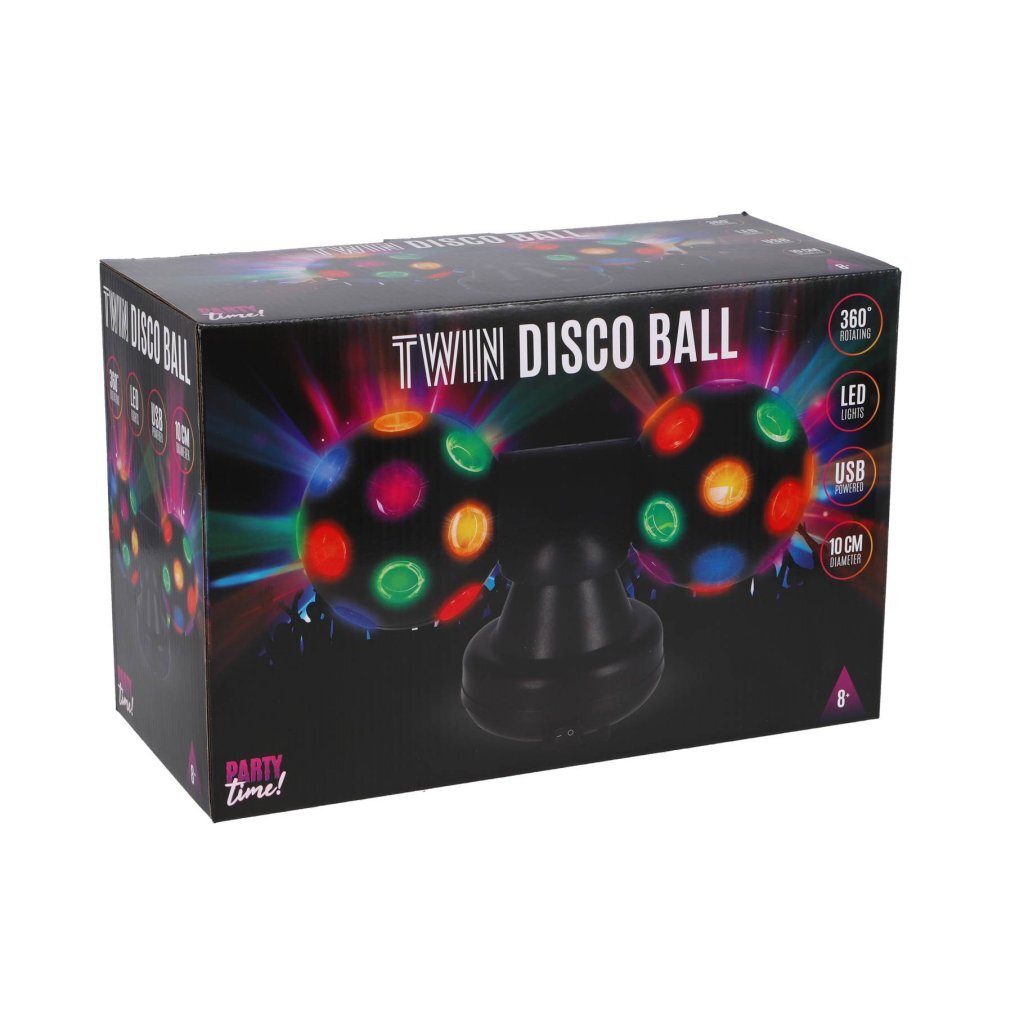 Overige Merken Party Time Twin Discobal Zwart Muziek Joy&Bloom