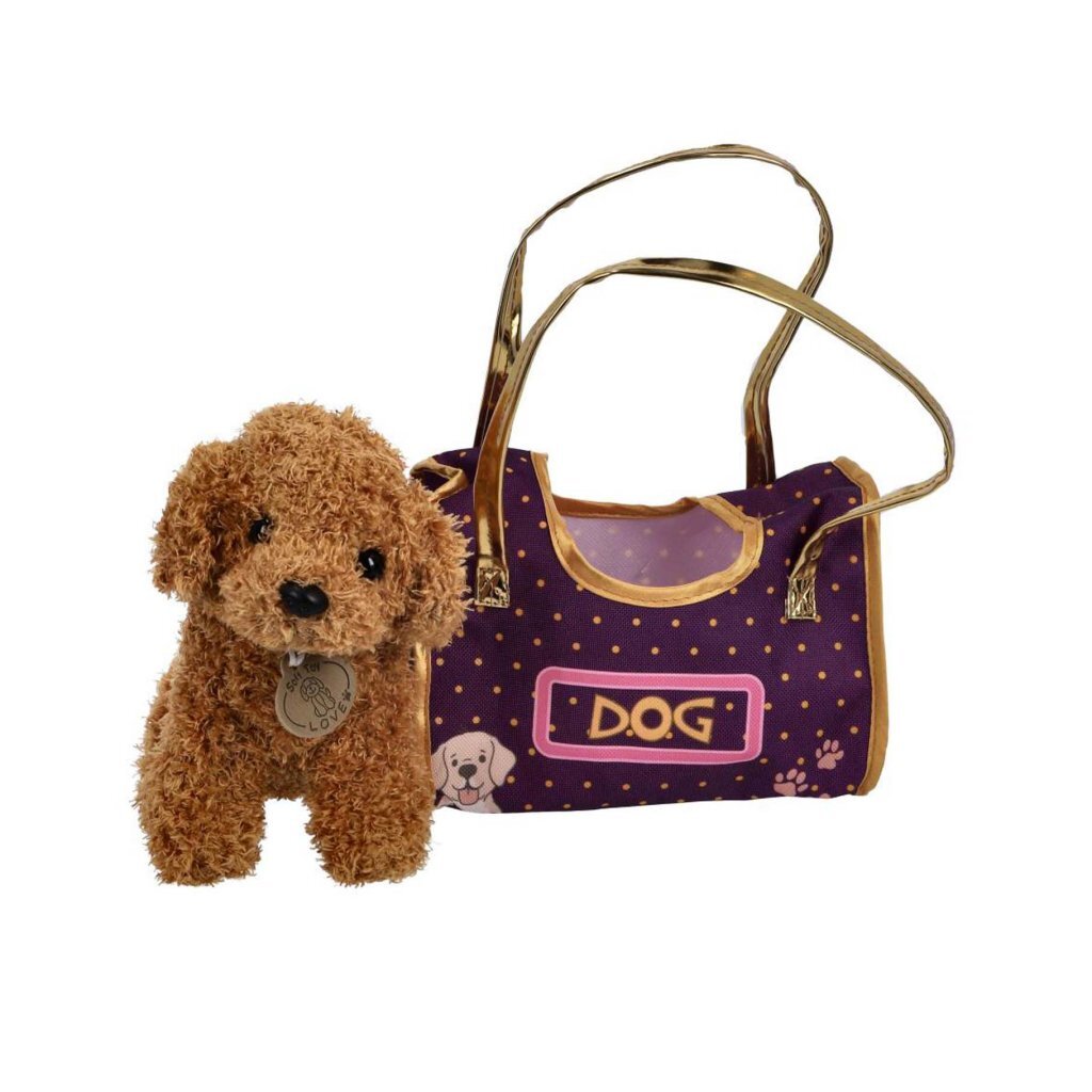 Overige Merken Knuffel Hond In Tasje Knuffels Joy&Bloom