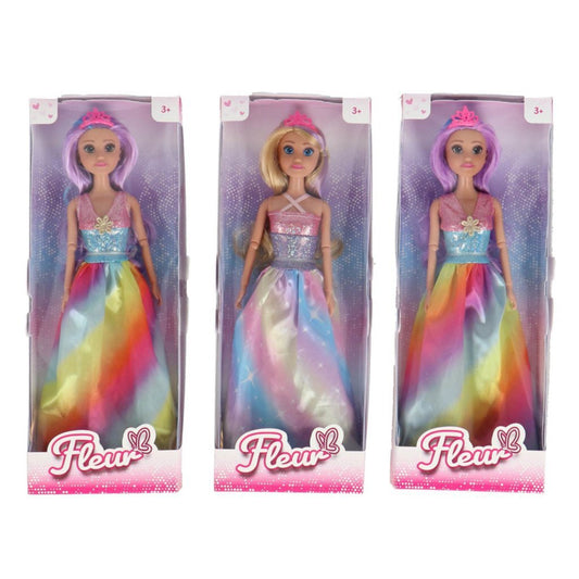 Fleur Regenboog Prinses Pop Assorti Default Title Tienerpoppen Joy&Bloom