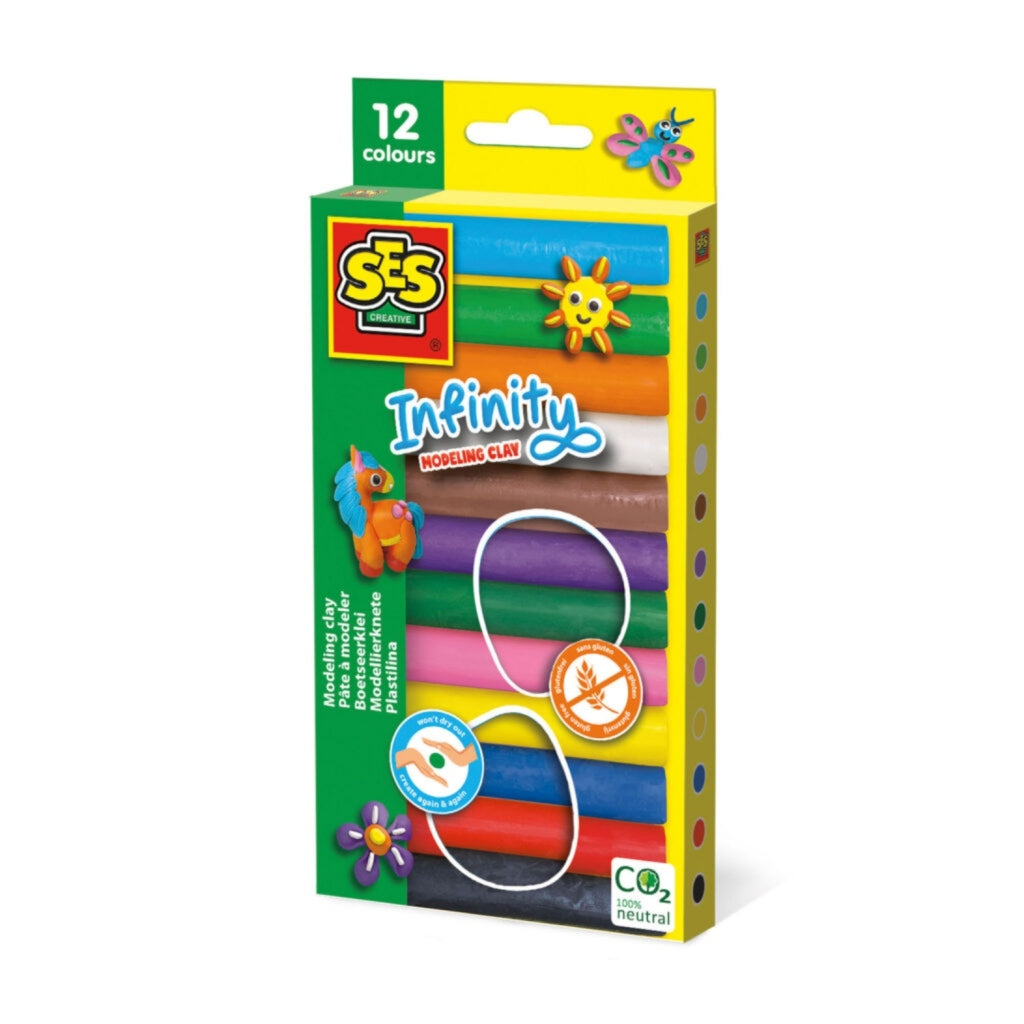 Ses Infinity Boetseerklei 12 Pak 180 Gr. Default Title Kleien Joy&Bloom