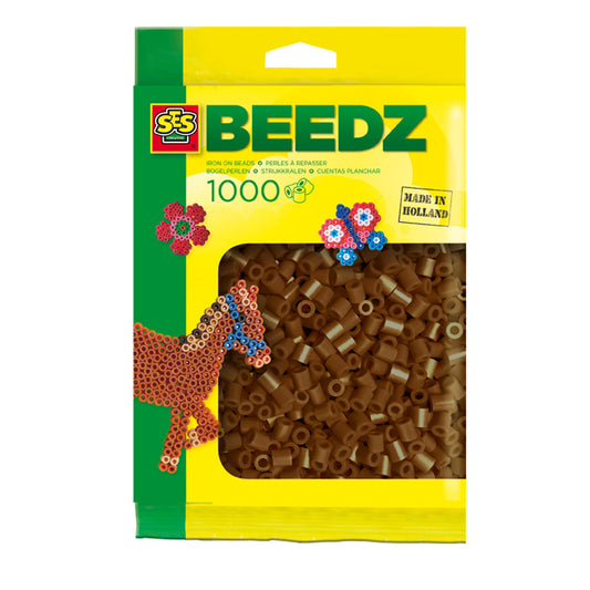 Ses Creative Beedz Strijkkralen Donkerbruin 1000 Stuks Default Title Strijkkralen Joy&Bloom
