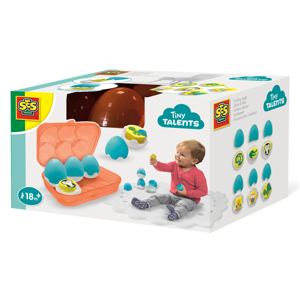 Ses Creative Tiny Talents Sorteer Eieren Sorteren & Stapelen Joy&Bloom