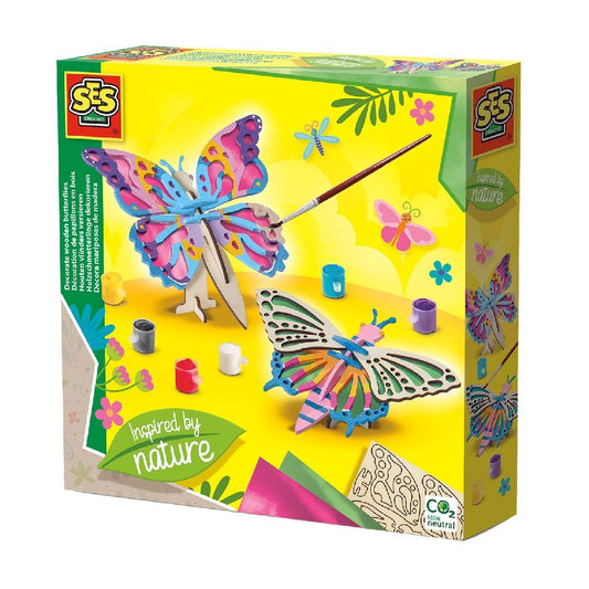 Ses Creative Houten Vlinders Versieren Default Title Hobby + Knutselen Joy&Bloom