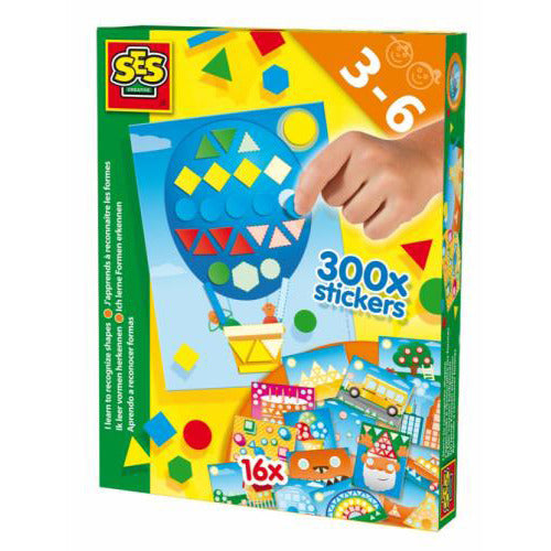 Ses Creative 14839 Leer Vormen Herkennen Default Title Stickerboeken + Sets Joy&Bloom