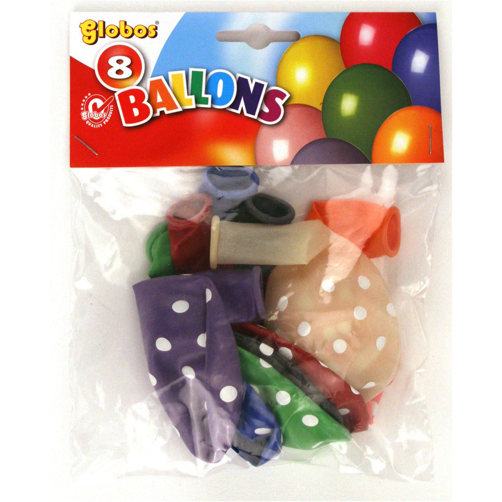 Globos Ballon Met Stippen 8 Stuks Default Title Ballonnen Joy&Bloom