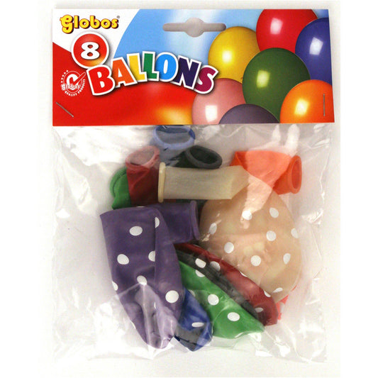 Globos Ballon Met Stippen 8 Stuks Default Title Ballonnen Joy&Bloom