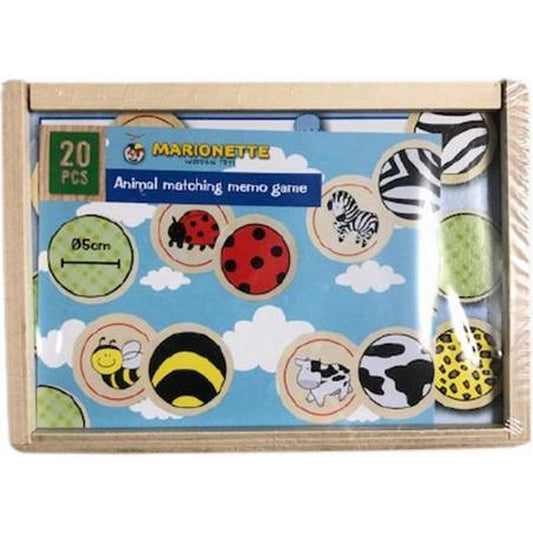 Marionettewood Houten Memory Spel 20-Delig Default Title Memospellen Joy&Bloom
