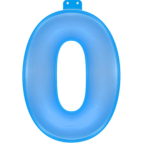 Basic Opblaasbaar Cijfer 0 Blauw 35Cm Default Title Diversen Joy&Bloom