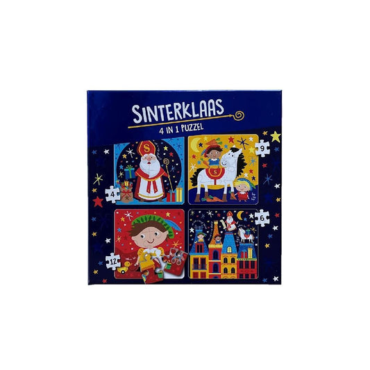 Sinterklaas 4In1 Puzzel 4-12 Stukjes Default Title Sinterklaasartikelen Joy&Bloom