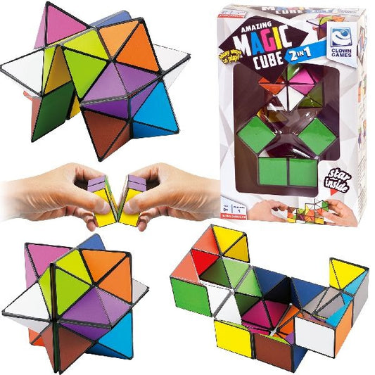 Clown Games 2In1 Magic Cube Default Title Diverse Puzzels Joy&Bloom