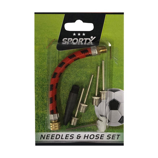 Sportx Balpomp Accessoire Set Met 4 Naalden + Verloopstukje En Slang Default Title Luchtpompen/Balpompen Joy&Bloom