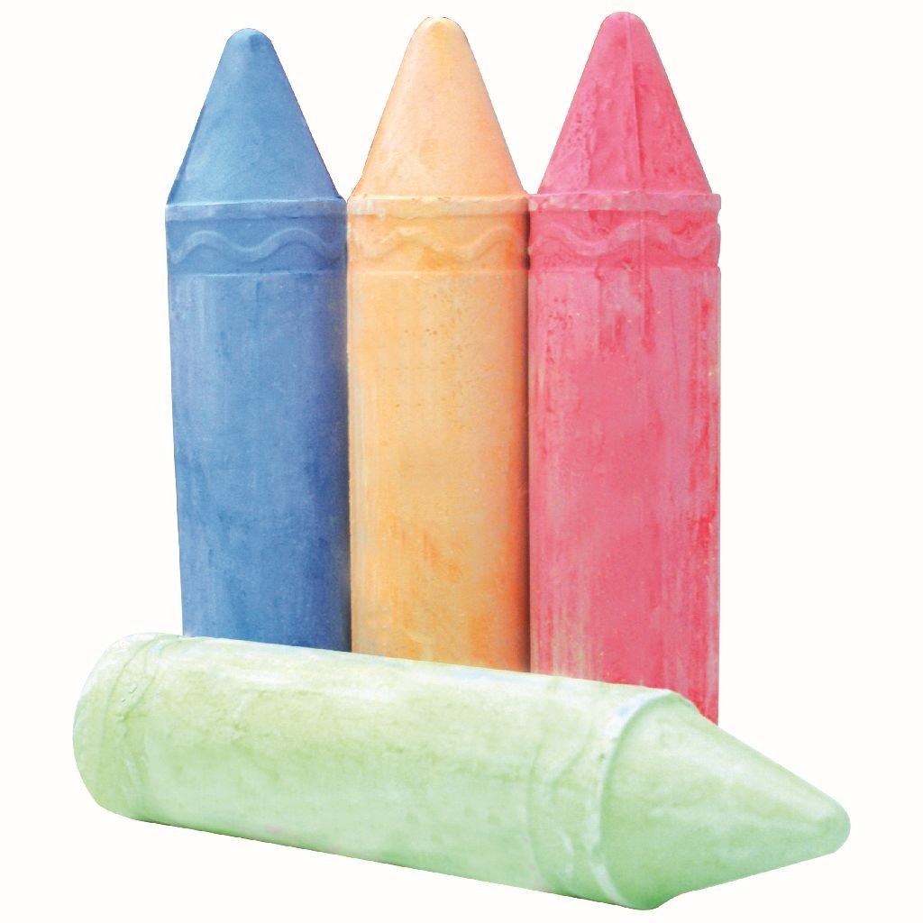 Clown Super Stoepkrijt 4 Stuks Stoepkrijt Joy&Bloom