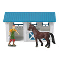 Dutch Farm Paardenstal Met Figuur En Paard Default Title Dieren Joy&Bloom